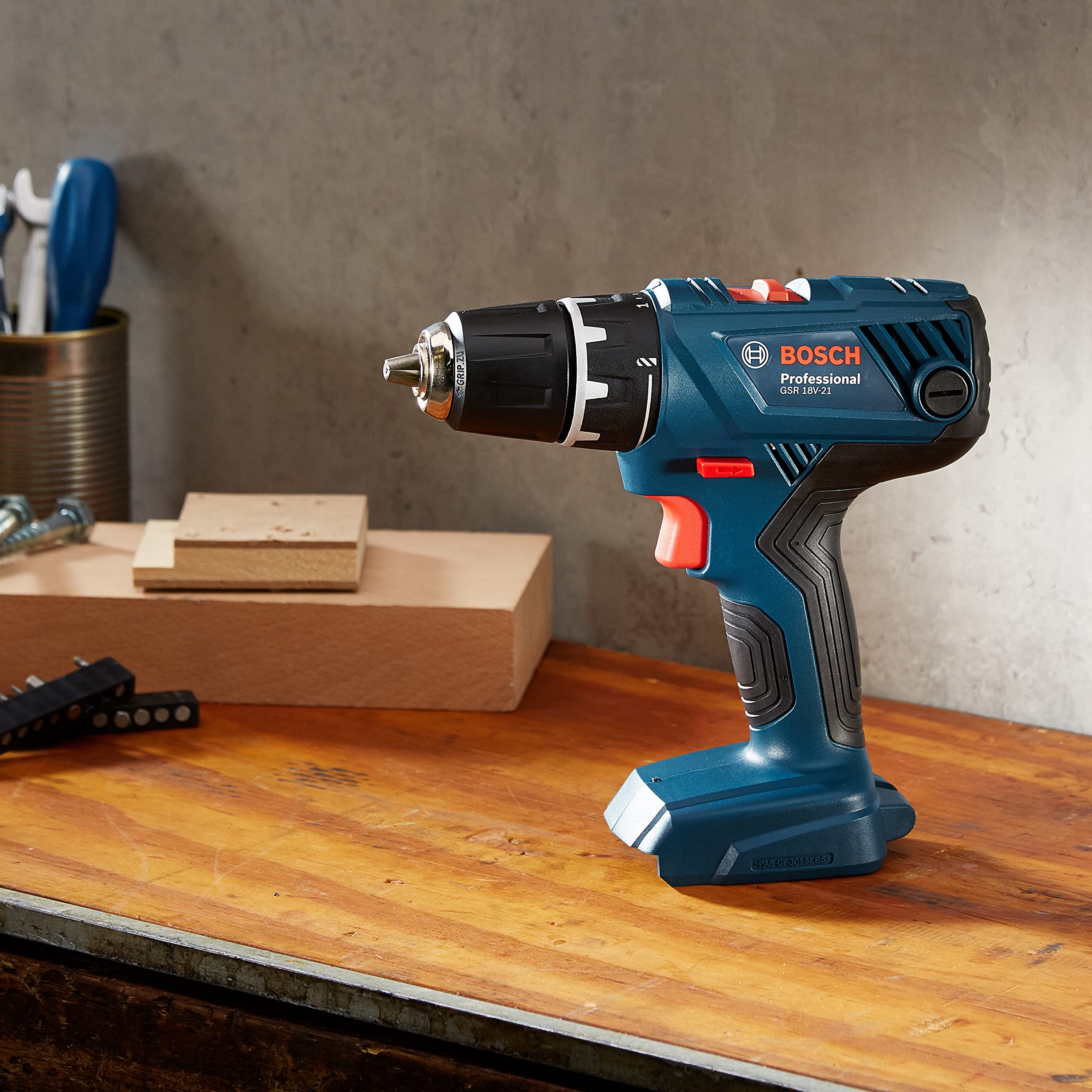 Bosch Professional 18V System atornillador a batería GSR 18V-21 (máx. par de apriete: 55 Nm, sin batería/cargador)