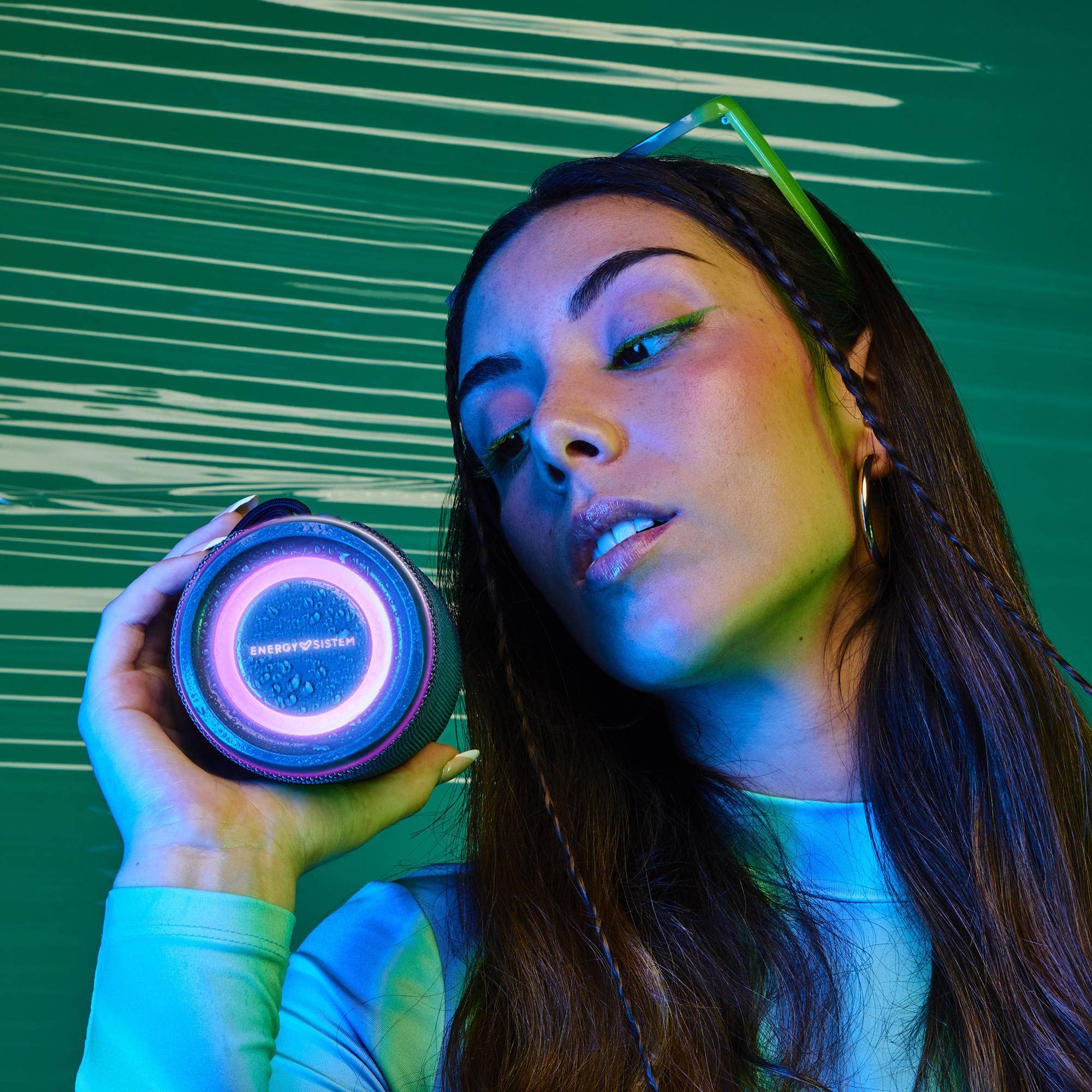 Energy Sistem Urban Box Blue Supernova (16 W, LED Lights, Bluetooth, USB/microSD, TWS, Audio-In) - Niebieski