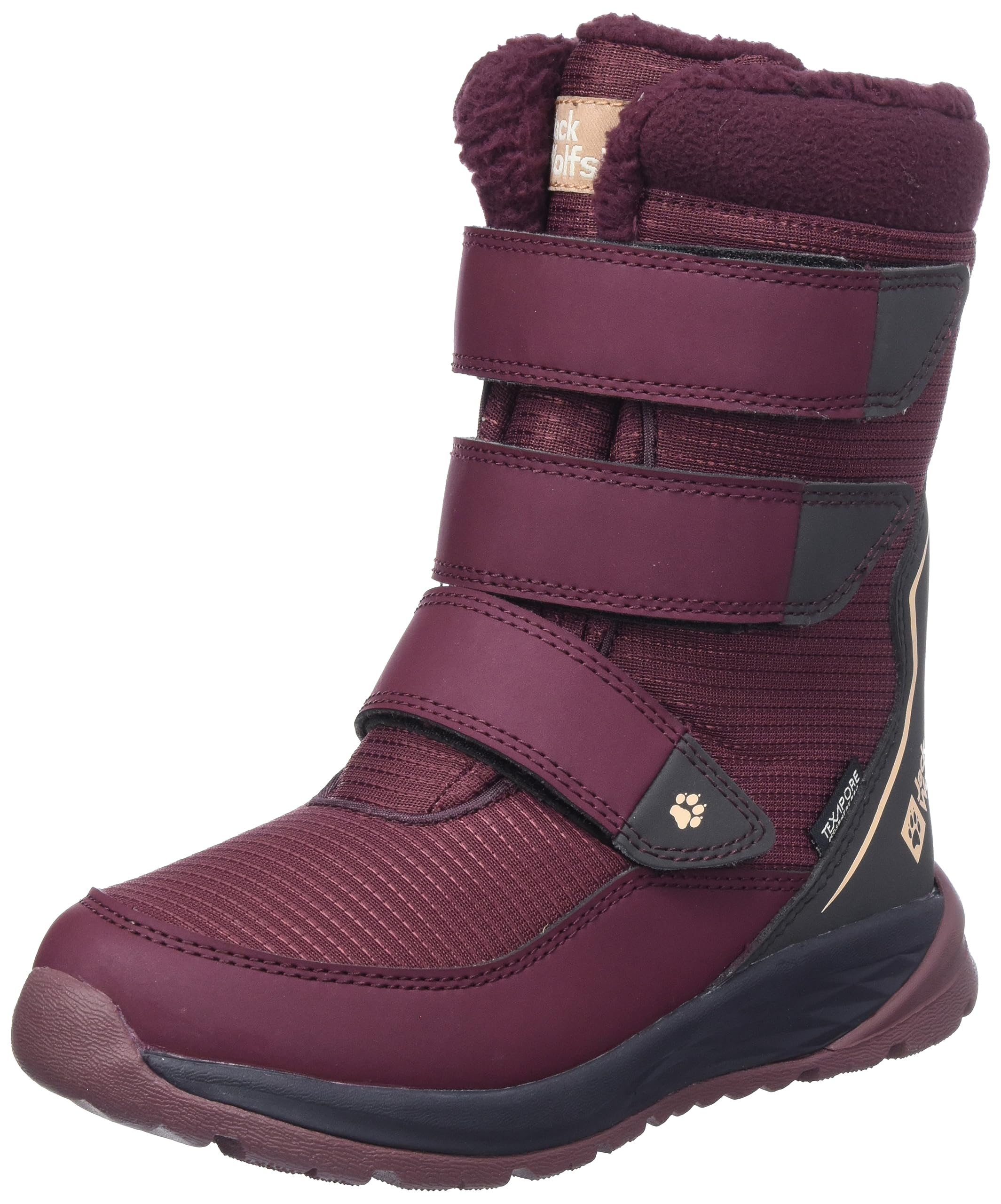 Jack Wolfskin Unisex Children's Polar Boot Texapore High Vc Snow Boots, boysenberry, 13.5 UK
