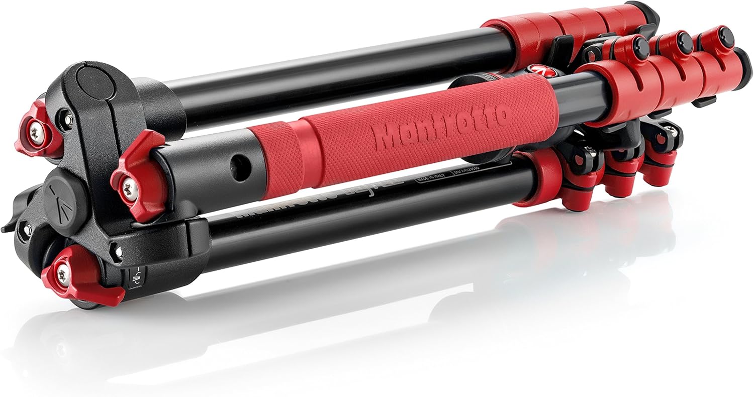 Exclusive Discount 50% Price Manfrotto MKBFRA4R-BH BeFree Compact Aluminum Travel Tripod Red Free Shipping Offer Manfrotto MKBFRA4R-BH BeFree Compact Aluminum Travel Tripod Red