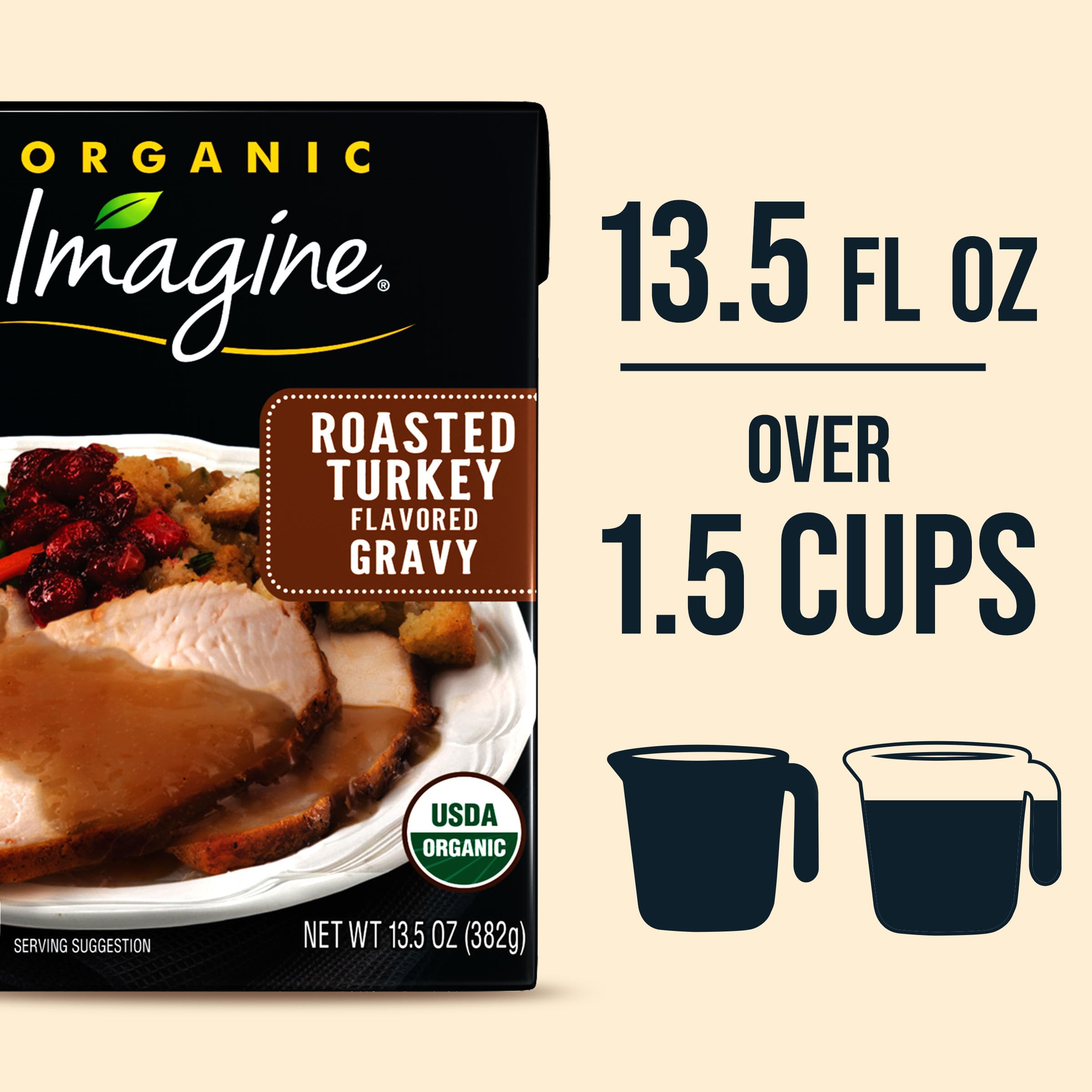 Imagine Organic Roasted Turkey Flavored Gravy, 13.5 oz | Grocery