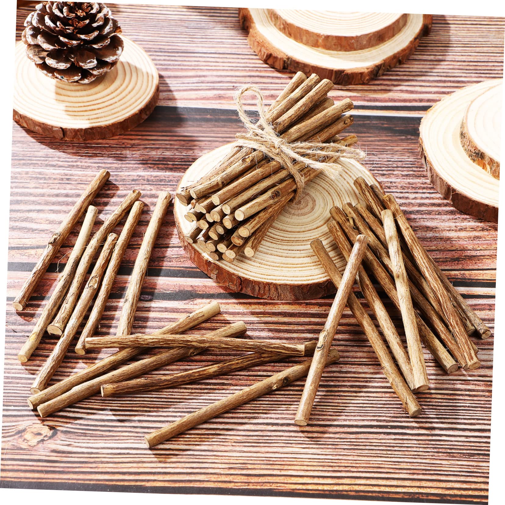 OSALADI 5 Set Legno Naturale Con Corteccia Lunghi Per Decorazioni E Lavoretti Creativi Materiale Premium Per Fai Da Te E Decorazioni Casa 50 Pezzi * 5