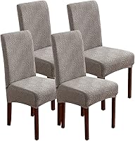 Vista 18 de Fundas para sillas de comedor, fundas para sillas de comedor, fundas elásticas para sillas Parsons, para comedor, cocina, funda protectora