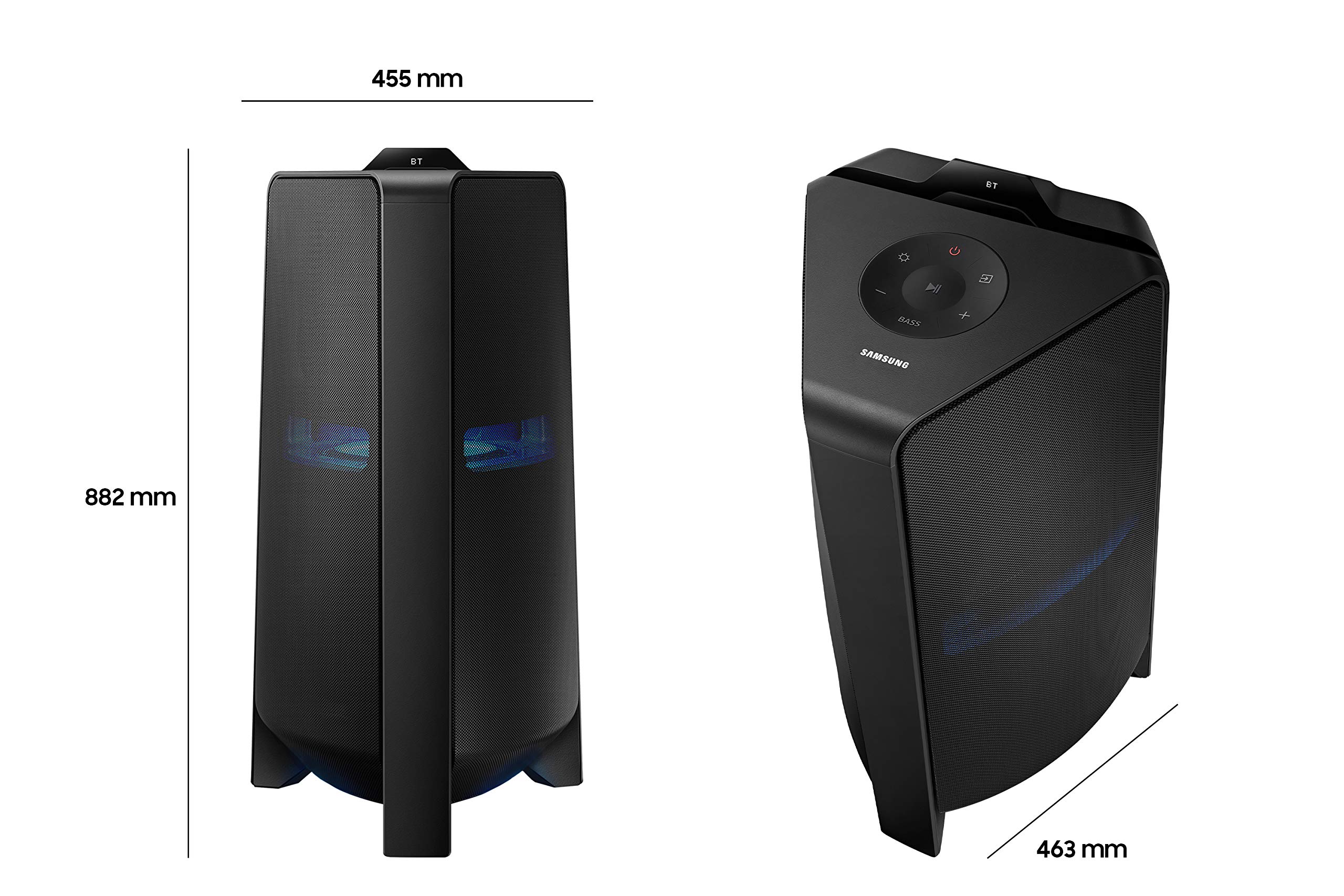 Samsung Sound Tower, altoparlante MX-T70, Bluetooth, sistema a 2.1 canali, Bass Booster, modalità karaoke