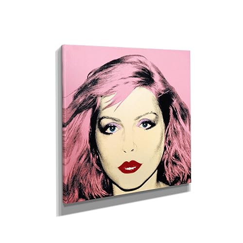 Andy Warhol- Debbie Harry - Pop Art - Blondie - Canvas Art Wall Art Home Decor - Various Sizes (12in x 12in Gallery Wrapped)