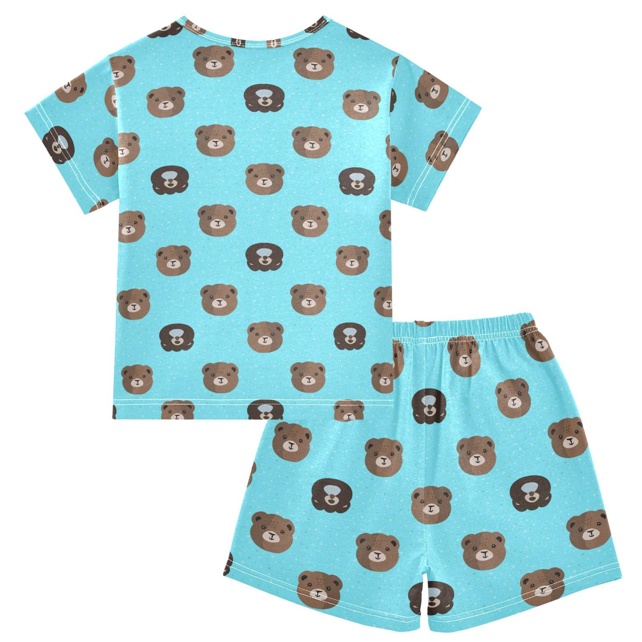 UMIRIKO Cute Teddy Bear Pajama Set Pajamas Sleepwear Nightwear Loungewear Clothes Set B0404227