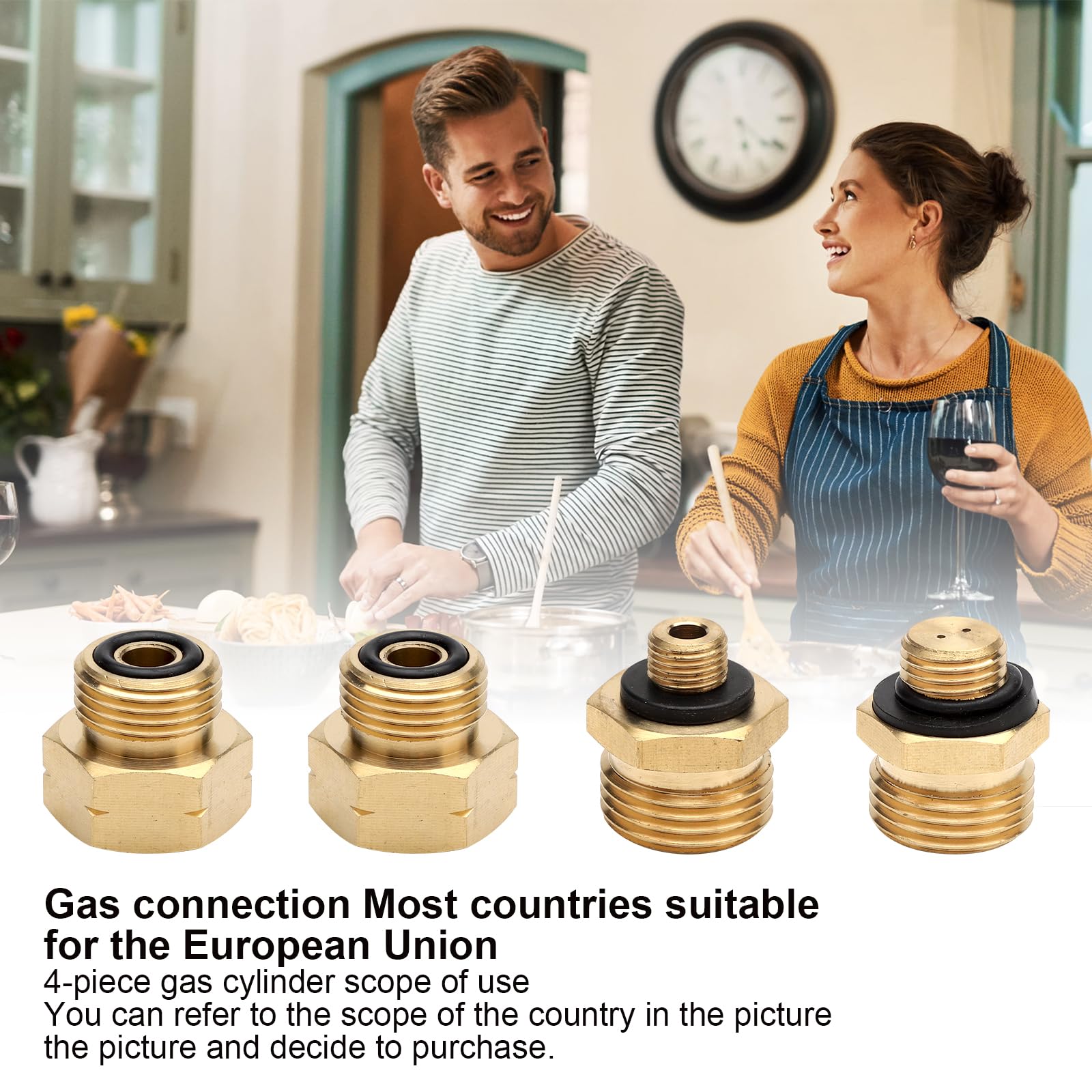 GAOHOU 8 In 1 Set Adattatori Di Ricarica Per Gas Di Ricabio Per Abito - Foto 2