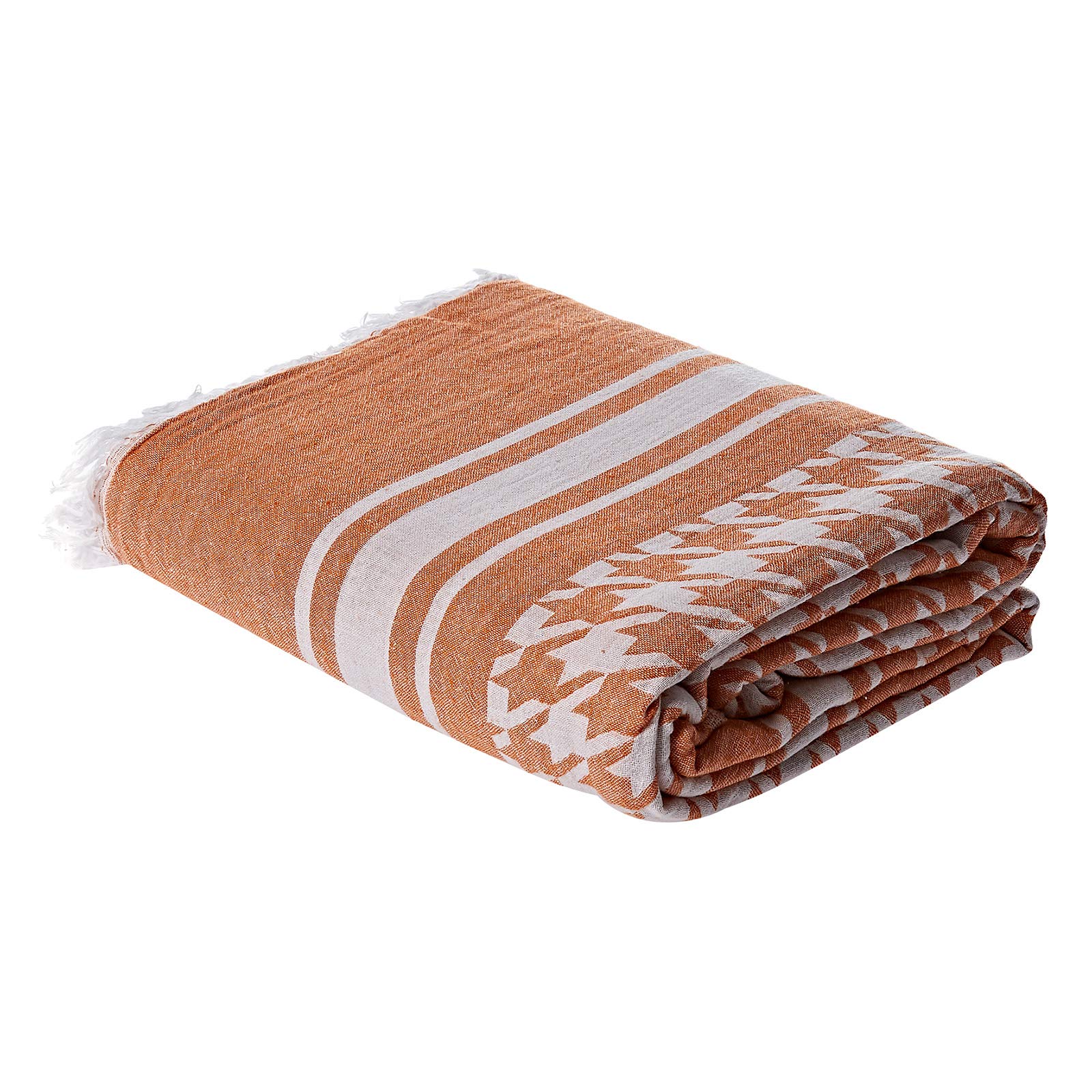 EcocottonMulti Color Luna Peshtamal Terra Bed Cover