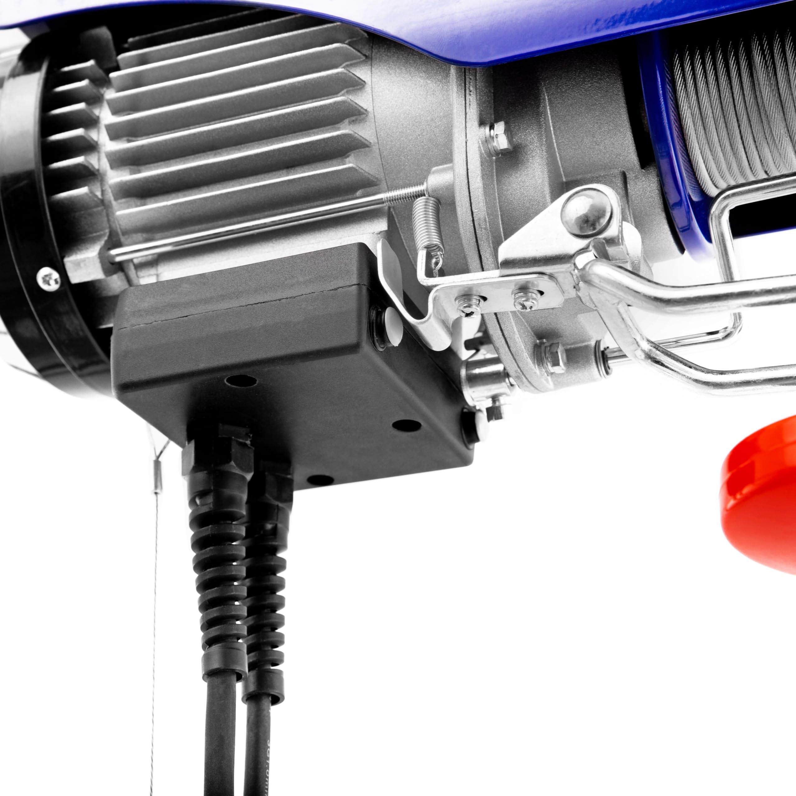 Pallit Seilwinde Elektrisch 230v Tragkraft 150 kg/18 m | 300 kg/9 m (Einzel-/Doppelhaken) inkl. Kabelfernbedieung mit 1,6 m Kabellänge HOIST18 Seilzug Seilhebezug Kettenzug Flaschenzug