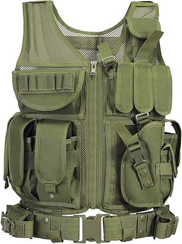 Miniatura 2 de GZ XINXING - Chaleco táctico de paintball, talla S - 4XL