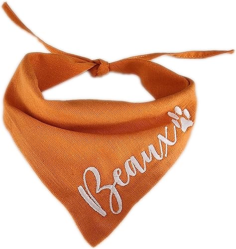 Miniatura 3 de Bandana personalizada para perro bordada con nombre personalizado, bufanda para perro, baberos triangulares, pañuelo, accesorios de disfraz para