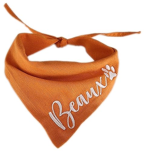 Miniatura 3 de Personalized Dog Bandana Embroidered Name Custom Neckwear Dog Scarf Triangle Bibs Kerchief Pet Costume Accessories for Small Medium Large Dogs Pets