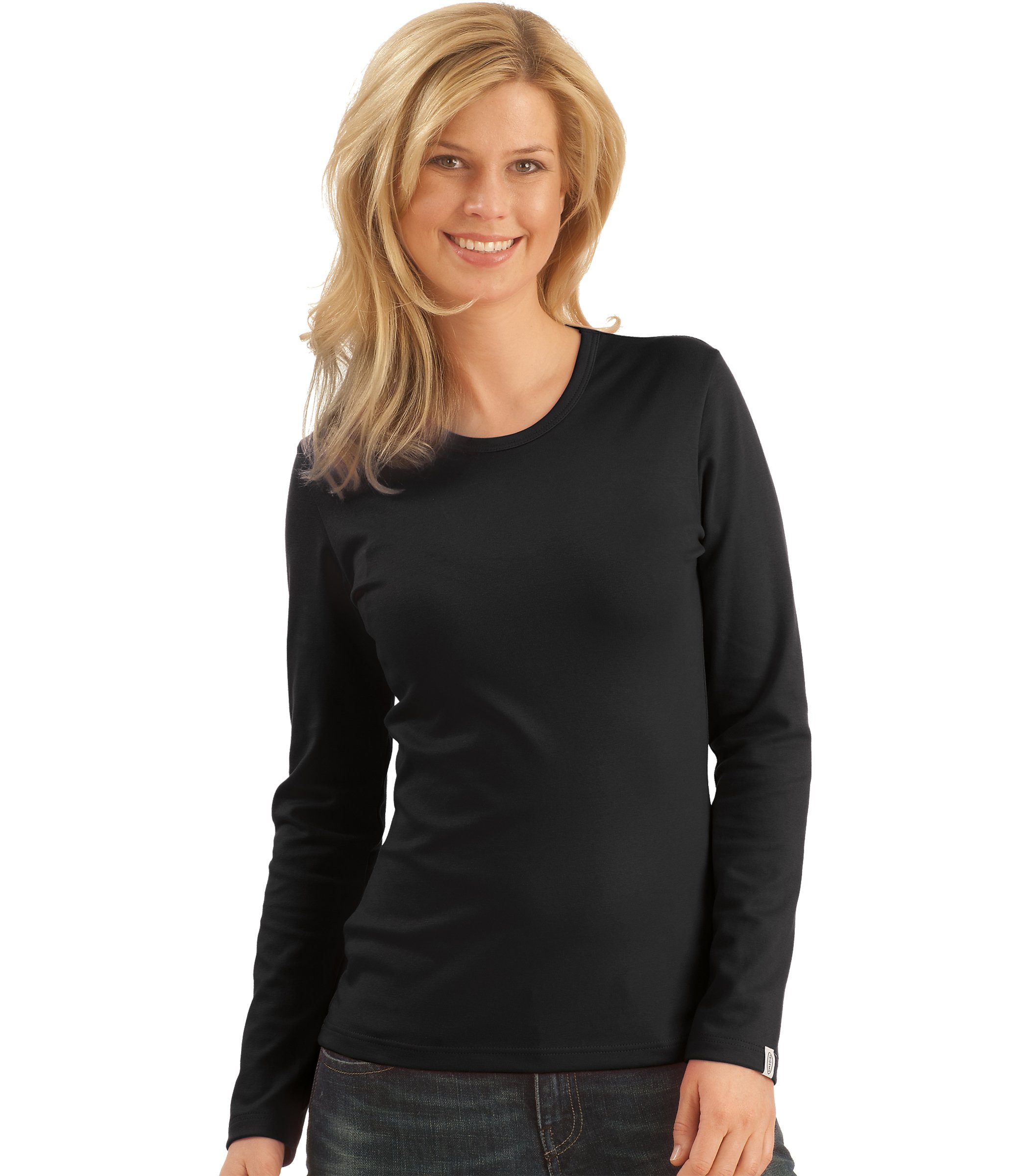 Trigema Women's Long Sleeve Shirt Black black Size:XXL