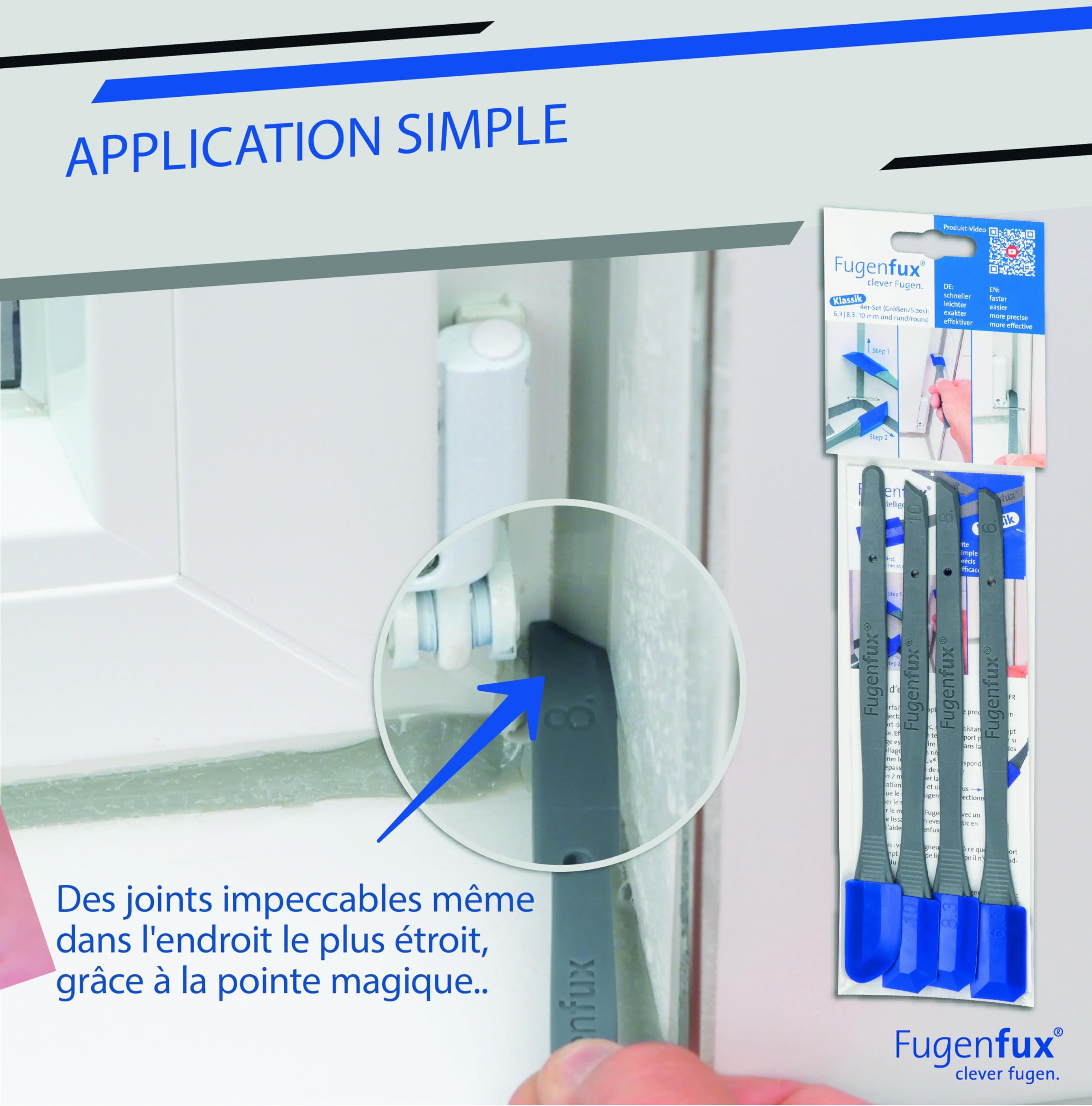 Set Estrattore Fughe Professionale - 5 Pezzi Classic + Small Per Fughe Di Ogni Dimensione