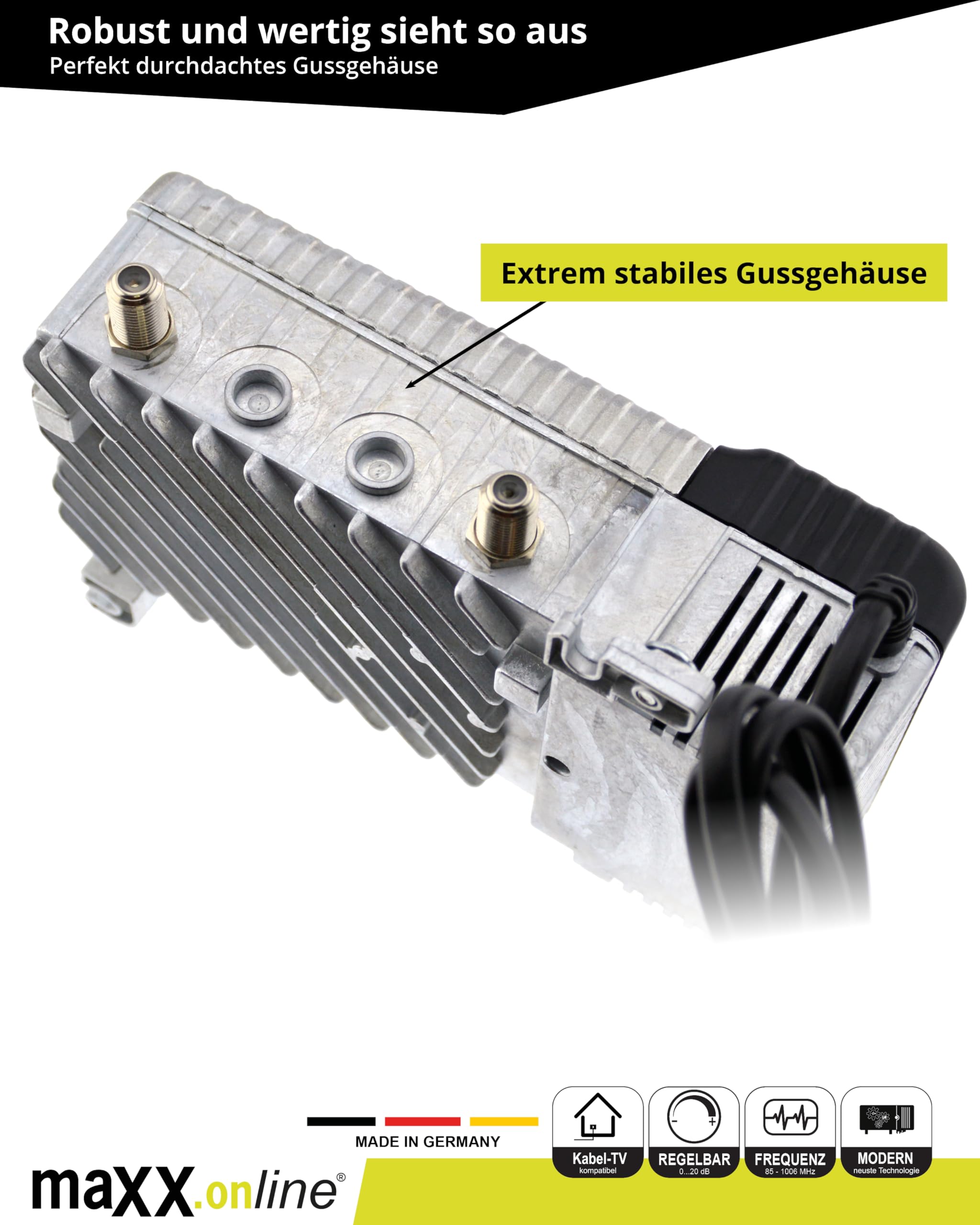 vst9341 a amplificatore per tv via cavo, 34 DB, regolabile, BK Amplificatore Cavo vernsehen DVB-T, DVB-C amplificatore per antenna
