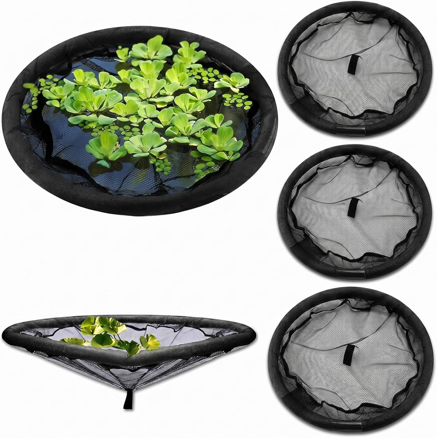 Hahafelt 3 Pack Floating Plant Barrier Floating Island Plant Protector, Flora Fish Barrier for Garden Water Features Pond Protection (32 Inches)
