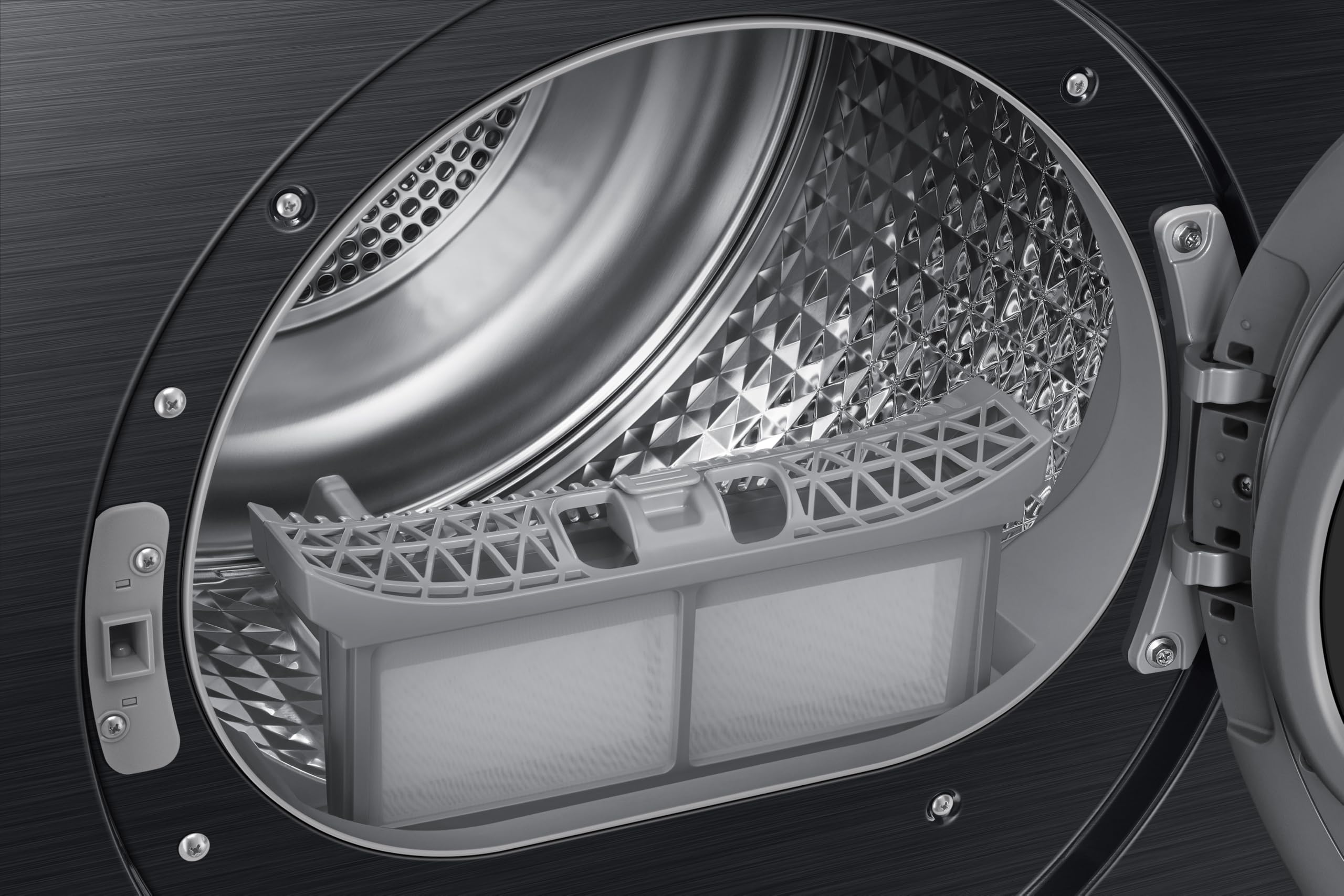 Samsung Secadora Bomba de calor 9Kg Clase C Negra DV90DG52A0ABEC | Ahorra hasta un 20% de energía gracias a la inteligencia artificial, Secado Automático OptimalDry, Puerta Reversible