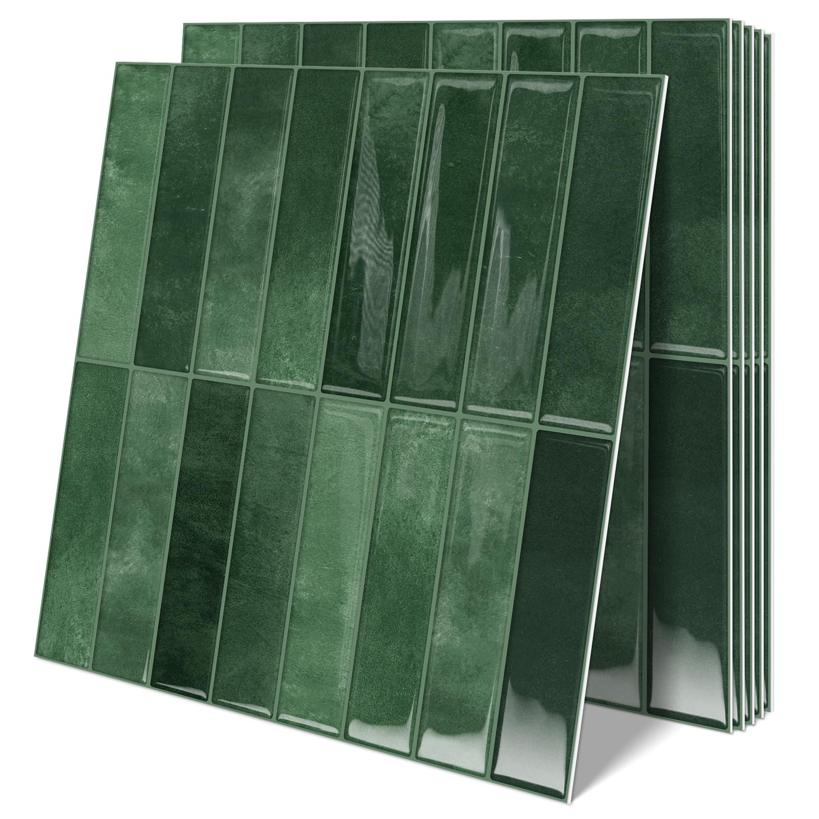 10 Sheets Upgrade Thicker 3D Self Adhesive Peel and Stick Wall Tiles — image 1