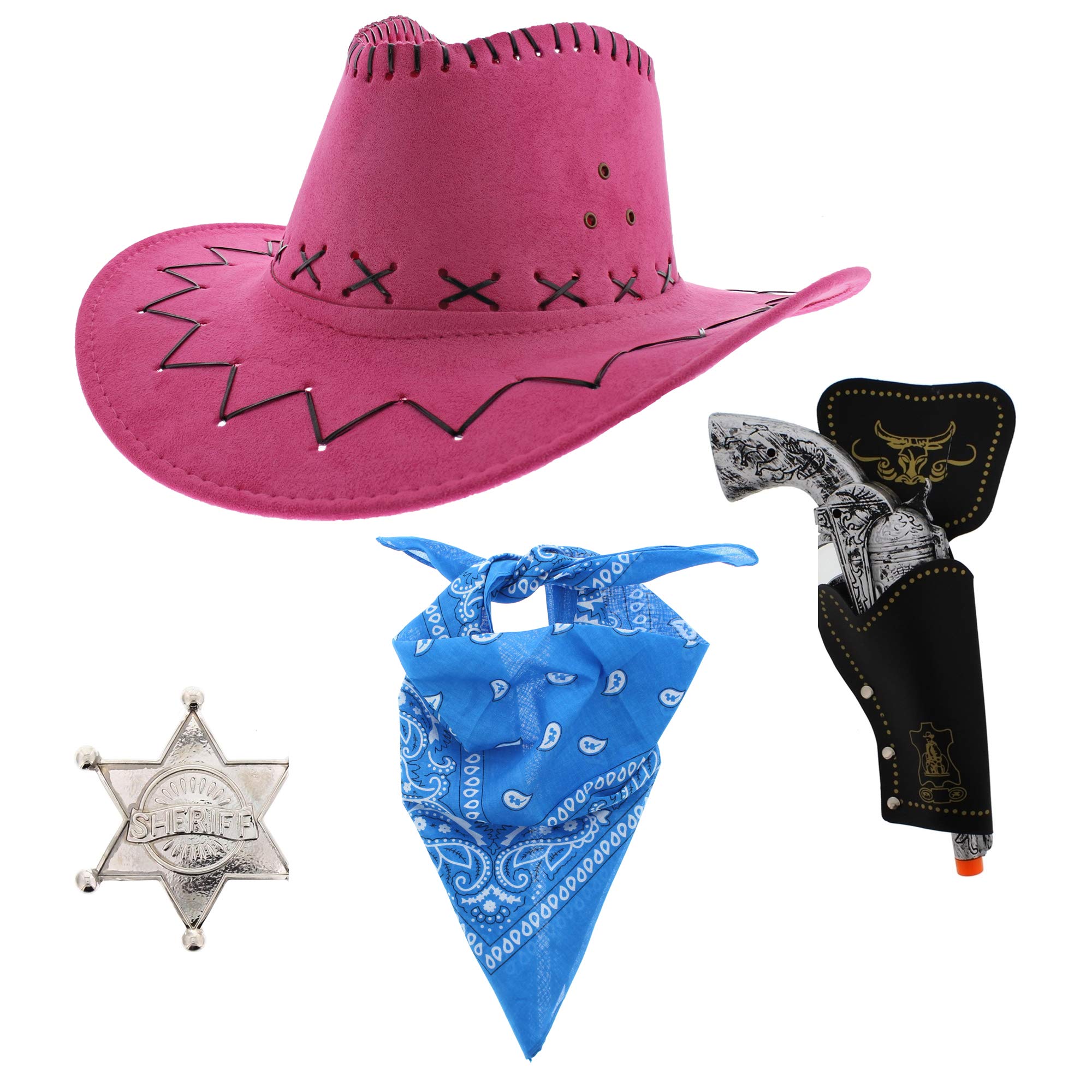 Zac's Alter Ego Fancy Dress Unisex 4 Piece Cowboy Set โ image 1