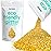 Hemway Eco Friendly Biodegradable Glitter 100g / 3.5oz Bio Cosmetic Safe Sparkle Vegan for Face, Eyeshadow, Body, Hair, Nail and Festival Makeup, Craft - Chunky (1/40 0.025 0.6mm) - Gold