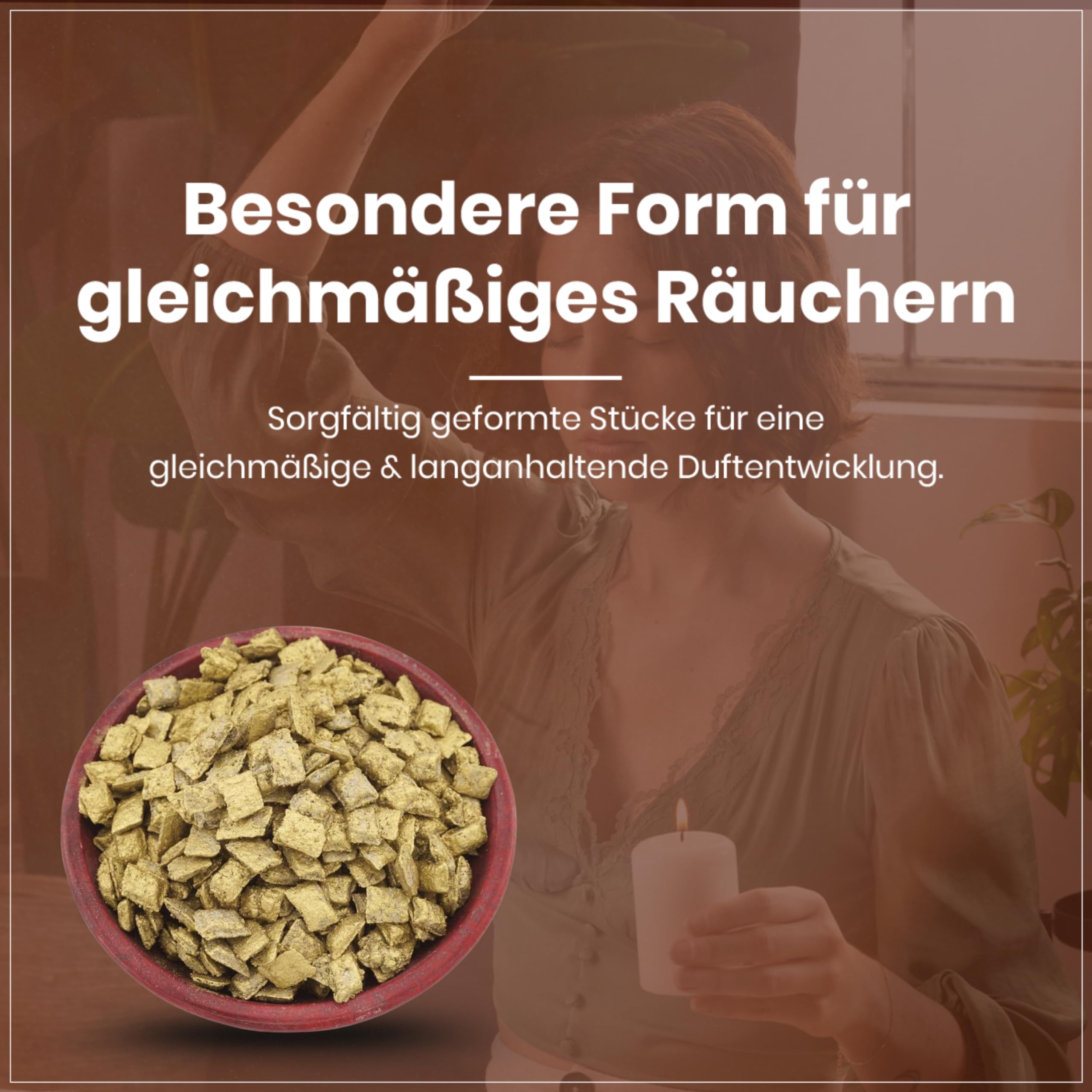 Byzantinischer Weihrauch Gold – Süßlich-balsamisches Räucherwerk für Harmonie & Entspannung – 1. Qualität (500 Gramm)