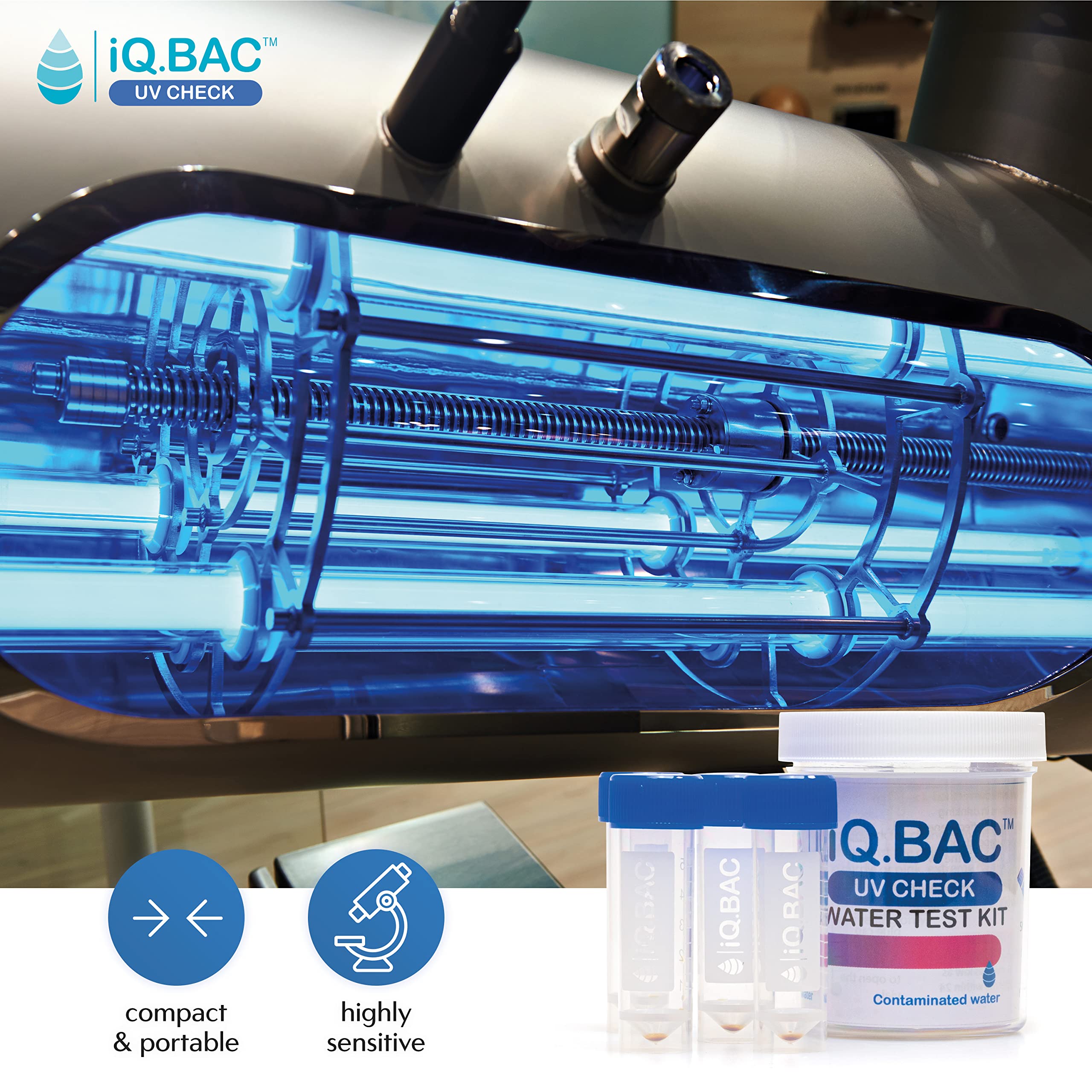 Buy iQBac UV Check Test Kit for UV Water Filter 4 Pack Testing Kit