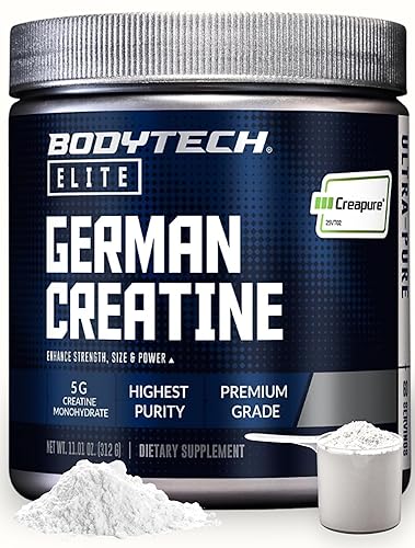 BodyTech Elite German Creatine with Creapure®, Creatine Monohydrate Powder for