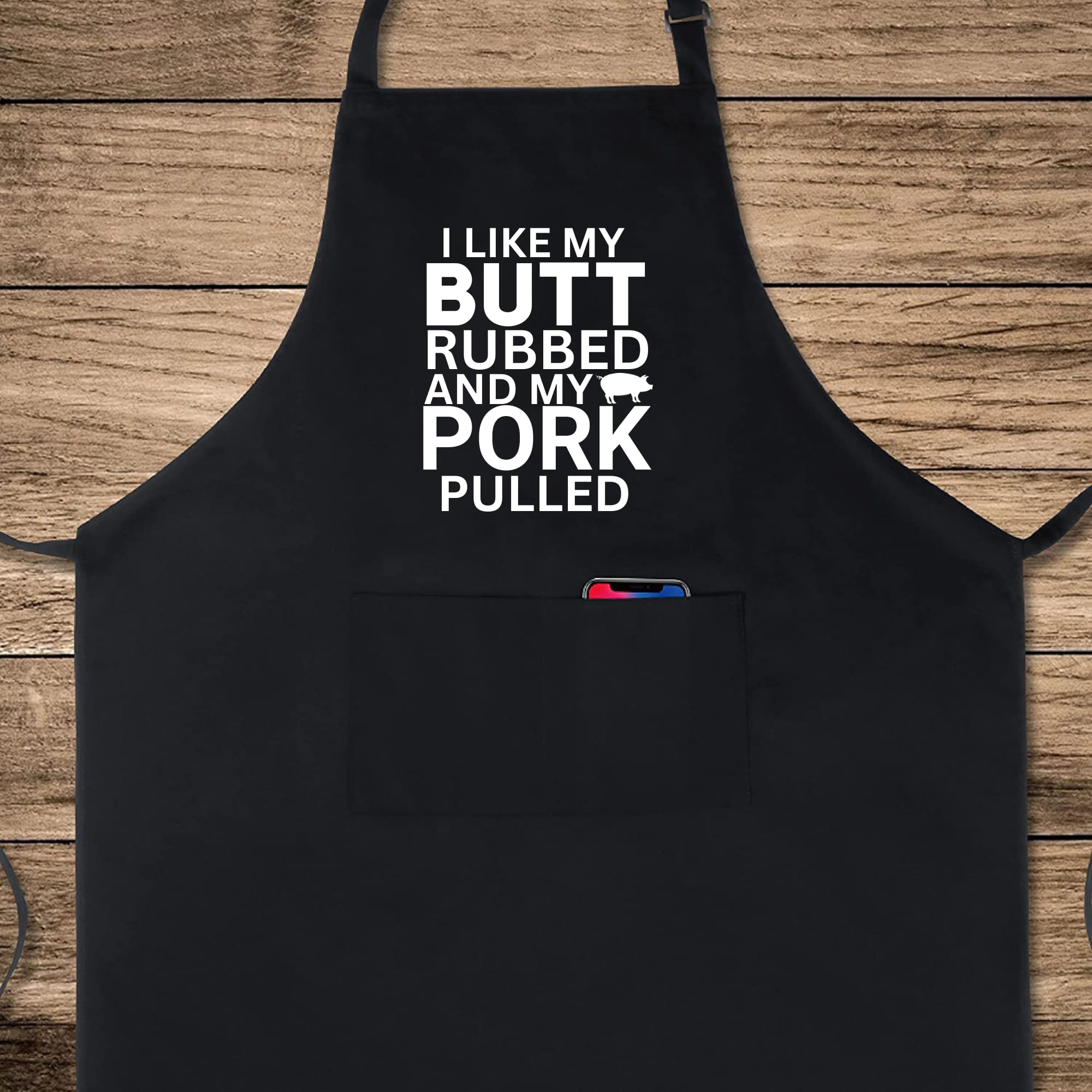 Delantales divertidos con texto en inglés "I Like My Butt Rubbed and My Pork Pulled" para mujer, regalo para su chef, delantal de cocina, delantal de barbacoa, regalo para el día del padre,