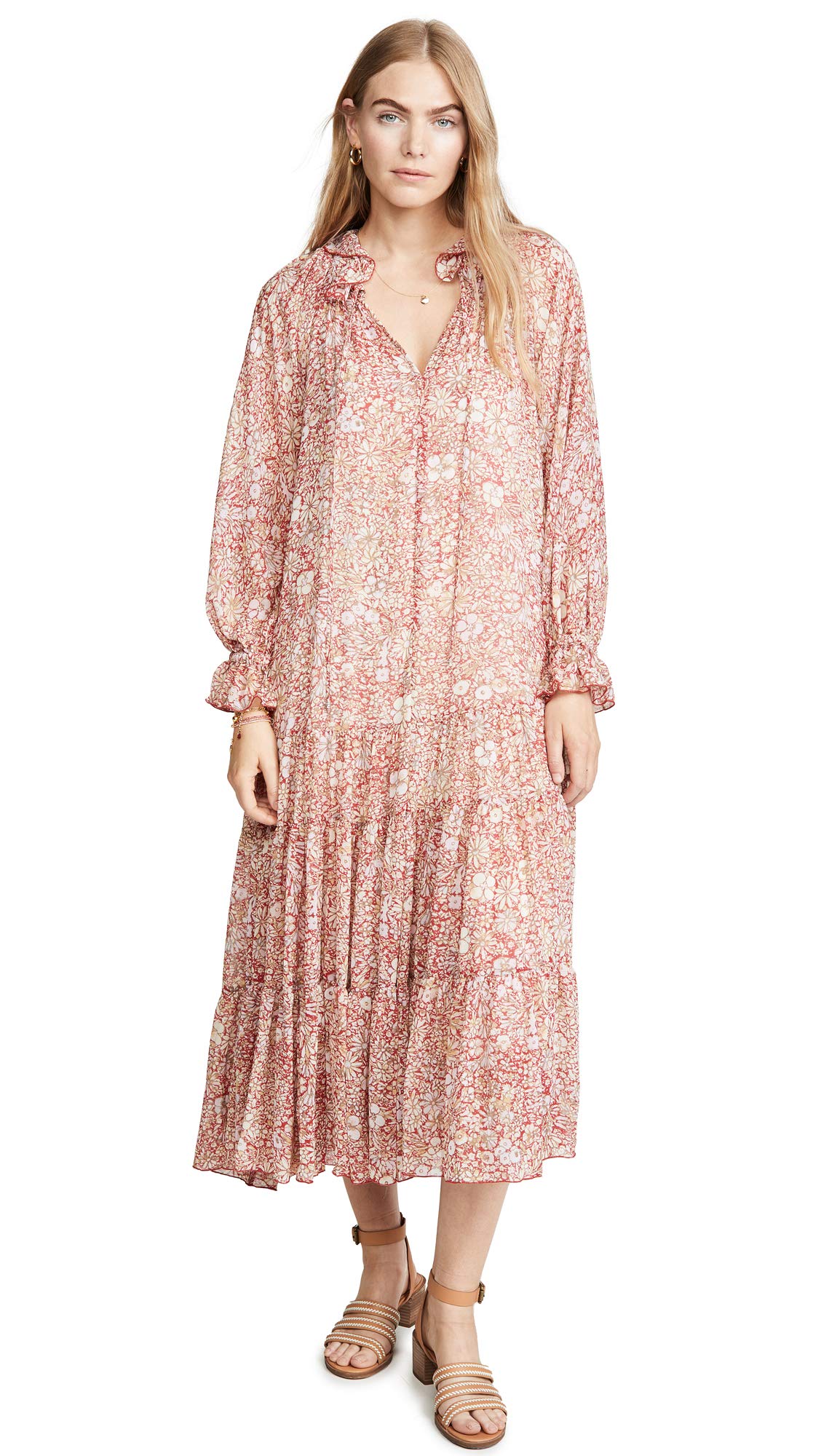 illusion maxi dress 90s Beaded Nude Illusion Gown
