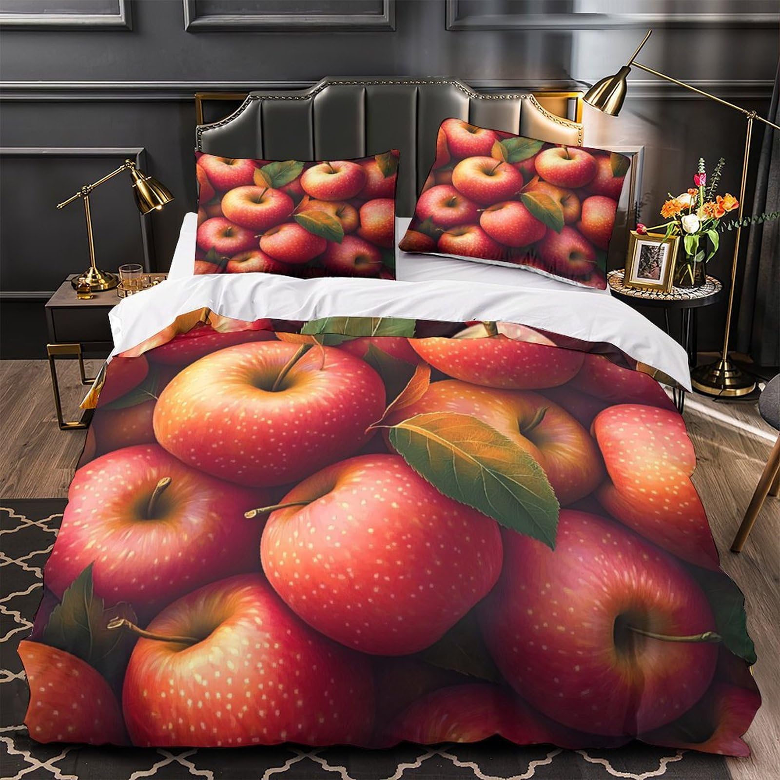 Housse de couette arc-en-ciel 260x220 cm en microfibre design abstrait 3D
