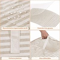 Vista 5 de Lifewit Paquete de 2 Cestas de Ropa Grandes Plegables, Cestas de Lavandería Independientes Impermeables con Asas de Fácil Transporte para Cuarto