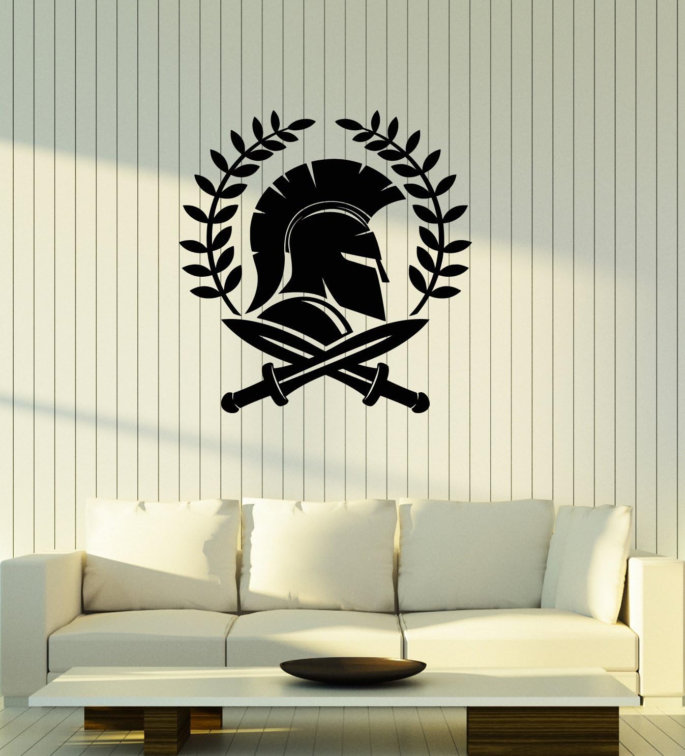 Spartan Warrior Vinyl Wall Decal Swords Ancient Greece World Stickers Mural Large Decor (ig5329)