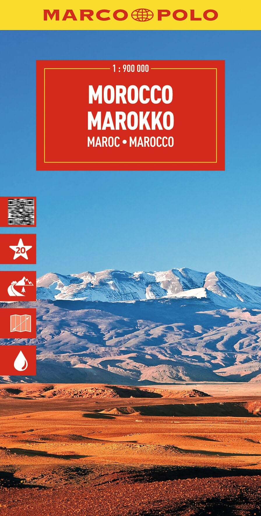 Marco Polo Morocco Travel Map: Road Map for Road Trips with Top Sights and Scenic Routes (Folded Map): wegenkaart 1:900.000 (Marco Polo Maps)