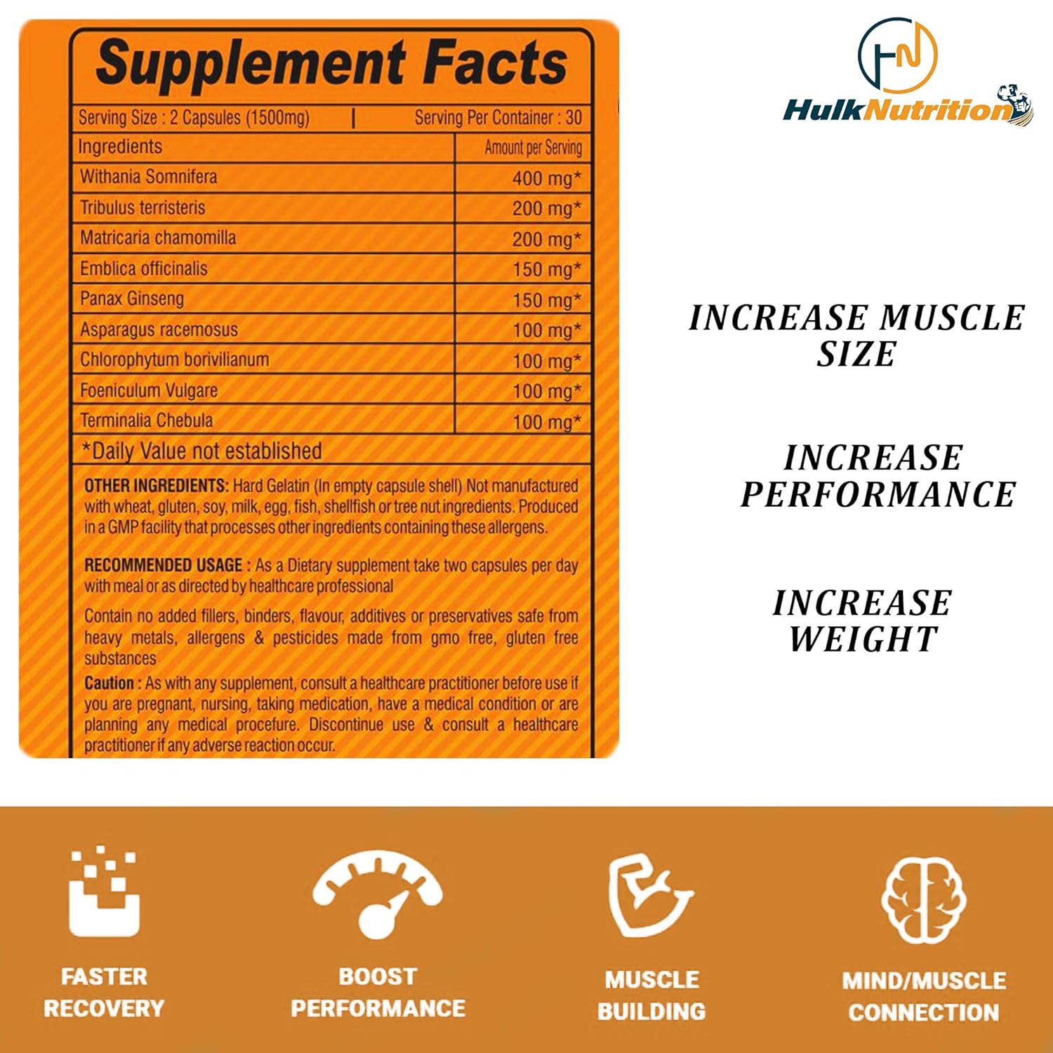 Review Hulknutrition Bulk Gain Mass &Amp; Weight Gainer Capsule For 4 Review Hulknutrition Bulk Gain Mass &Amp; Weight Gainer Capsule For