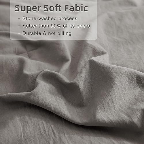 Miniatura 4 de QSH Juego de edredón con volantes Queen's House con 3 piezas.