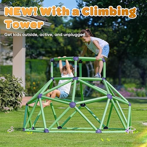 Miniatura 3 de Zupapa Monkey Bars Climbing Dome - Gimnasio de la jungla resistente y portátil para niños, juego de patio trasero para niños, diversión activa al