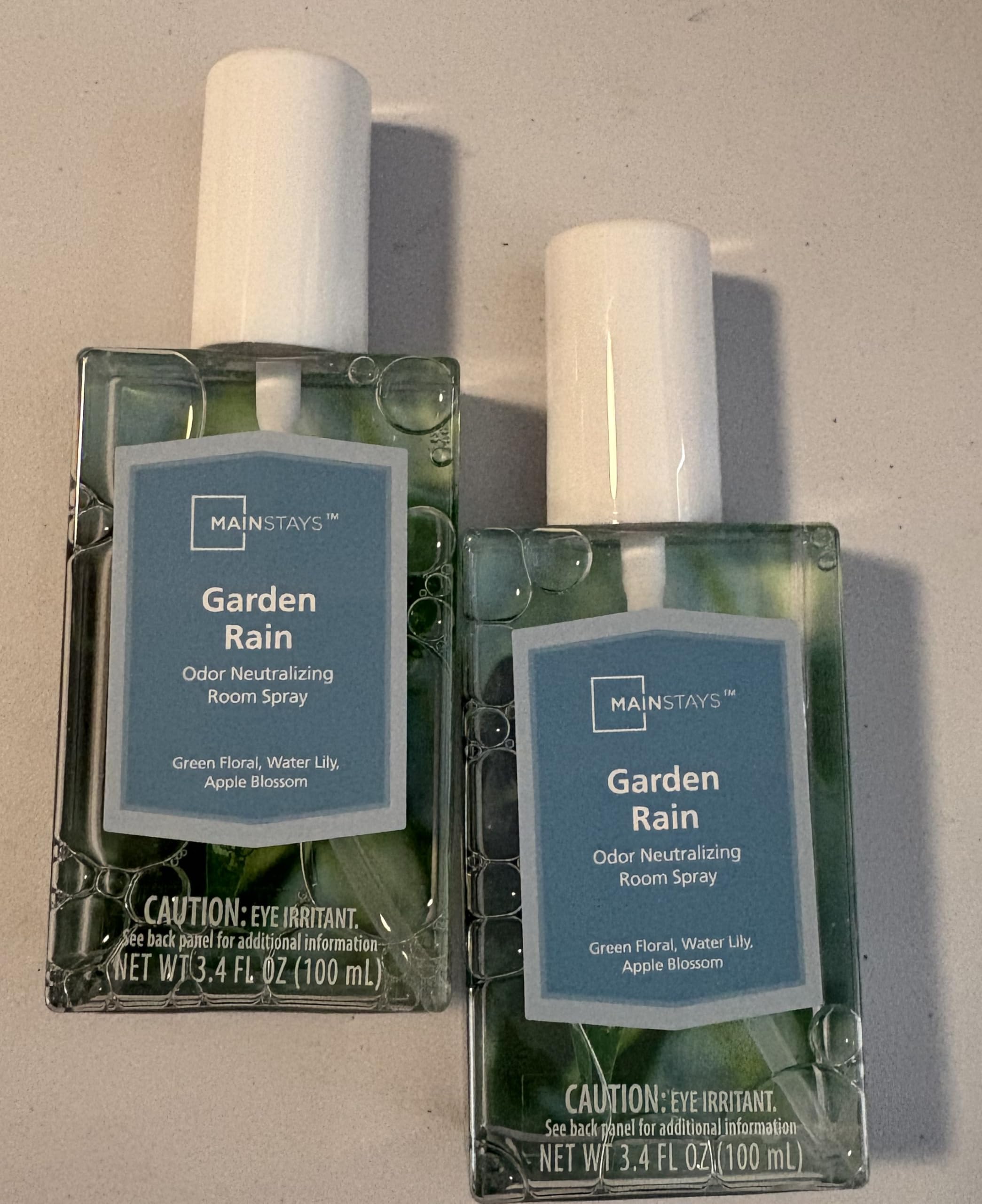 Mainstays Room Spray Garden Rain (3.4oz) 2-Pack