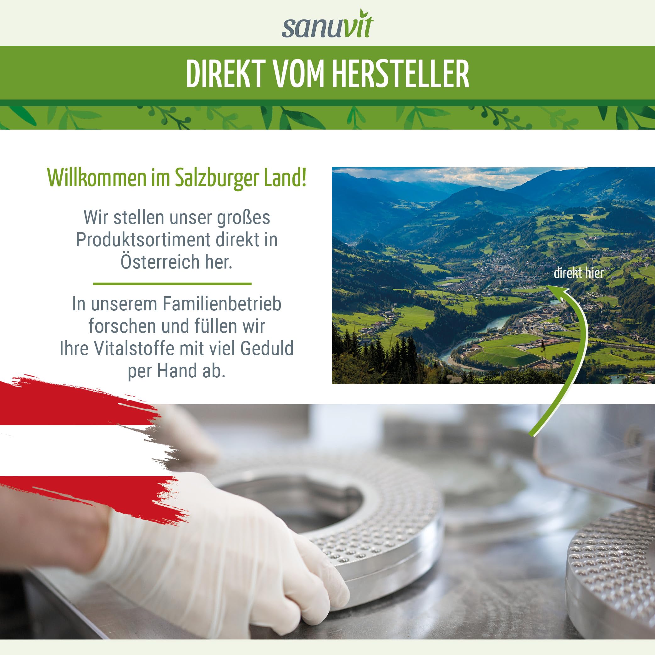 Sanuvit® - BIO Sonnenblumen-Lecithin Kapseln | 1200 mg pro Tagesdosis | Hochdosiert | Hohe Bioverfügbarkeit und Verträglichkeit | Vegan | Hergestellt in Österreich | 180 Kapseln
