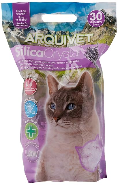 Arquivet Arena Gato Silica Crystal - Aroma Lavanda - Capacidad: 3,8 L