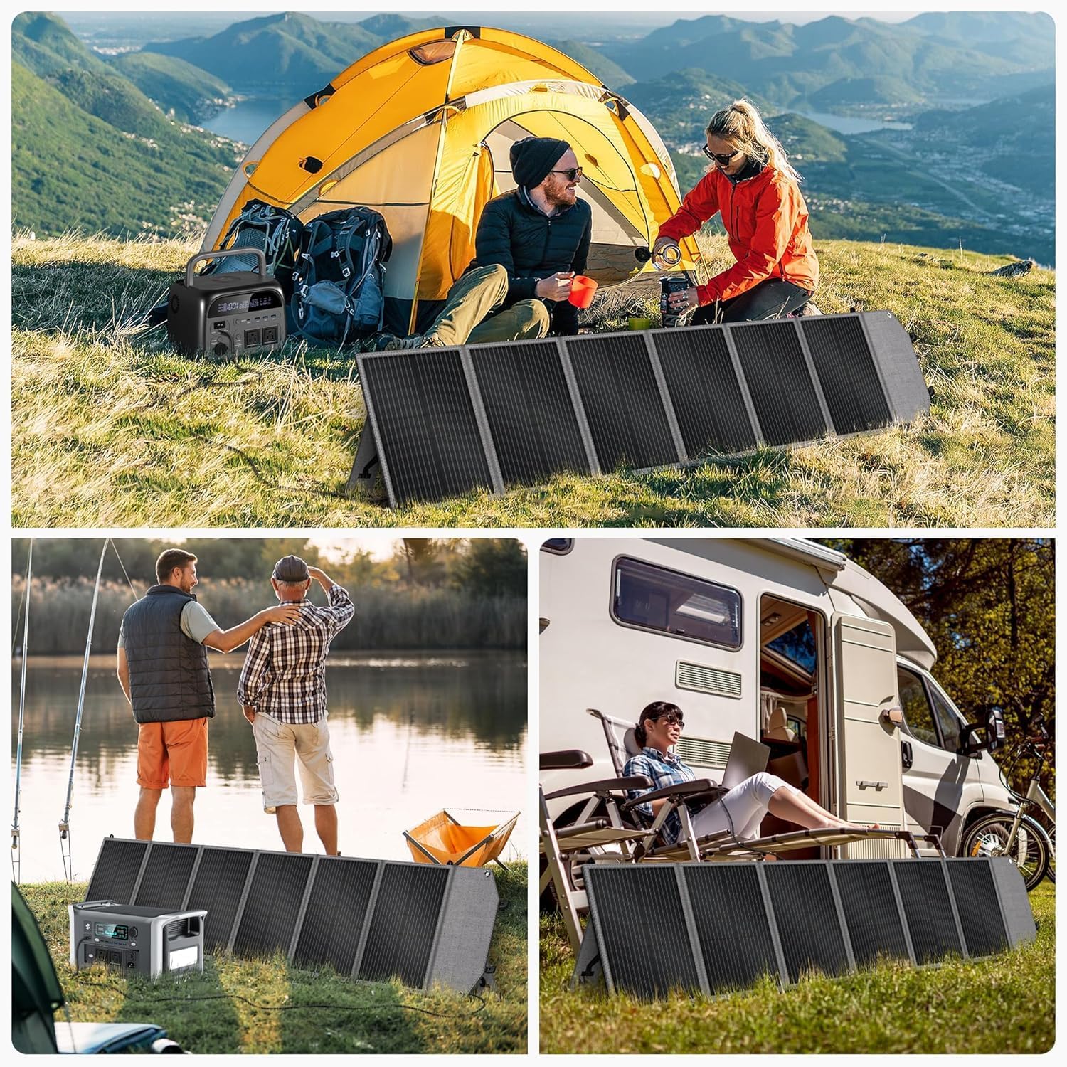 ソーラーパネル 200W ソーラーチャージャー 折り畳み式 【電子式