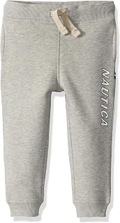 Nautica Boy's Sueded Fleece Logo Jogger Sweatpants