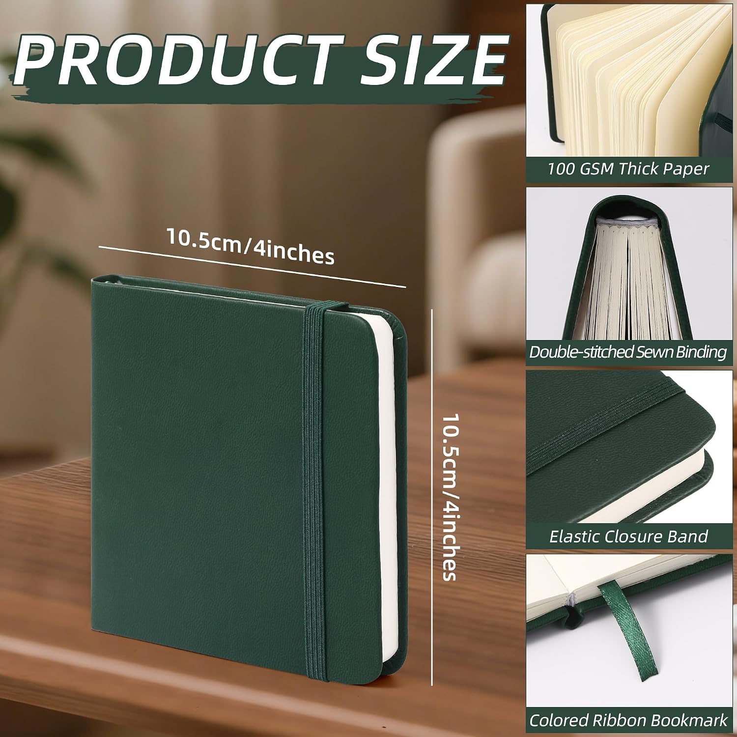 BOBO RABBIT 2 Pack Small Square 100GSM Mini Notebooks Blank Page Sketchbook image 2
