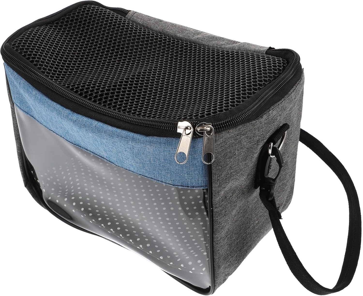 BESTonZON Small Pet Carrier Bag Portable Hamster Chinchilla Carrier Blue Gray S for Outdoor Travel Hedgehog Sugar Glider Guinea Pig