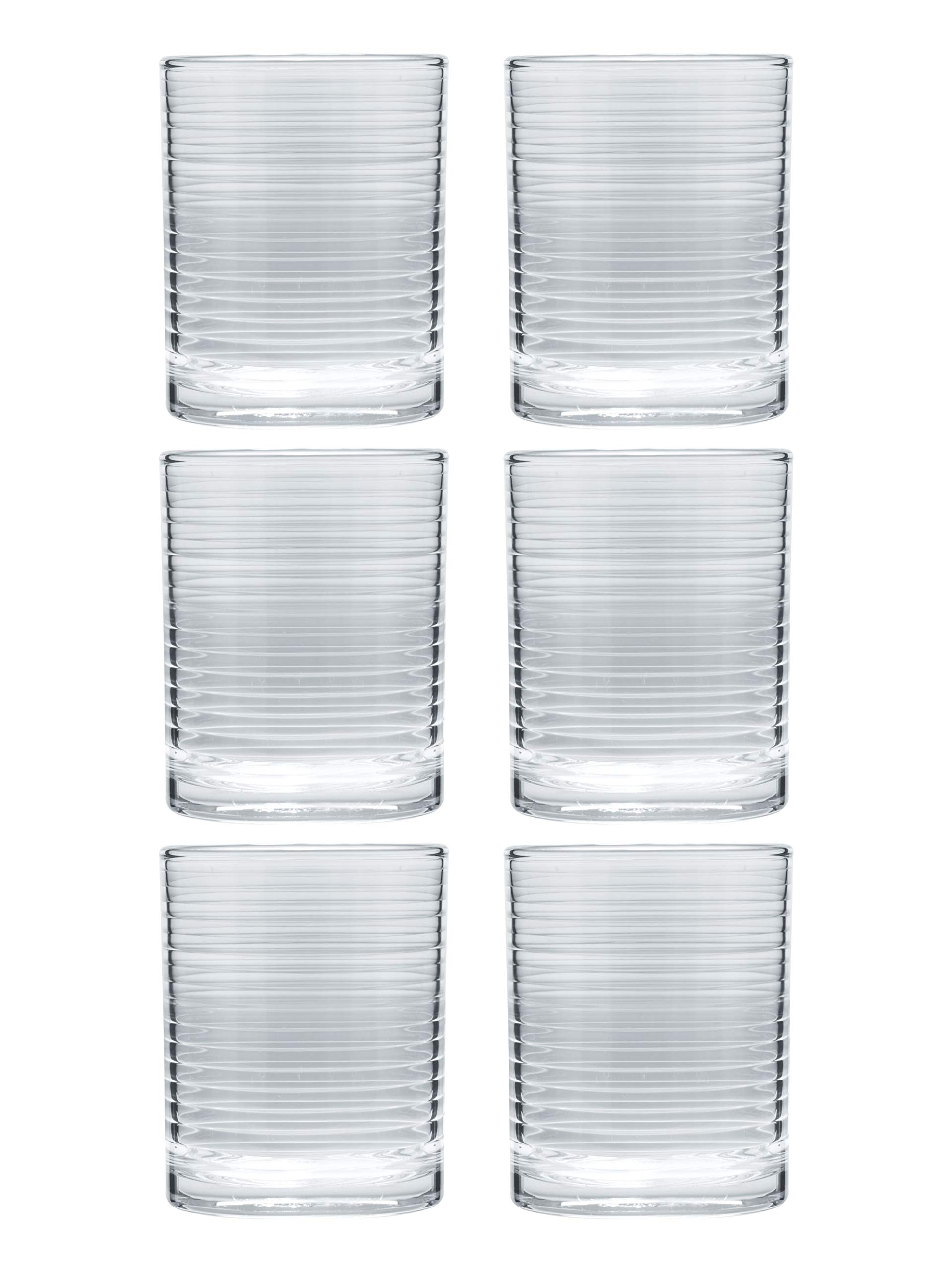 Zoodlee Tumbler Set of 6pcs Juice Water Beer Whiskey and Cocktail Glass 360 ML 2