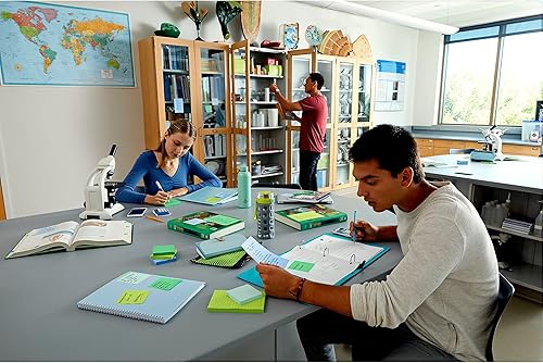 Miniatura 12 de Post-it Notas recicladas súper adhesivas, 3 x 3 pulgadas, 5 blocs, 2 veces The Sticking Power, colección Oasis, 30% papel reciclado (654-5SST)