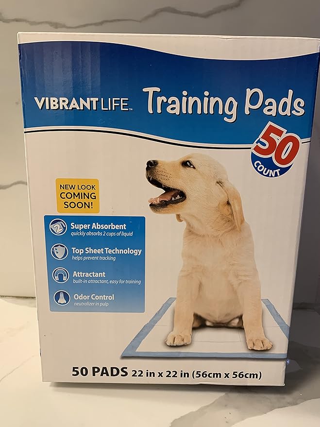 Vibrant Life Training Pads 50 Count Pet Supplies