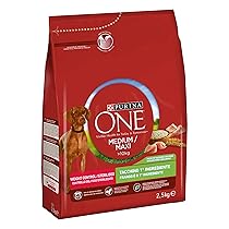 PURINA ONE MEDIUM, MAXI 10kg Crocchette Cane Controllo del Peso Ricco in Tacchino e Riso – 2,5kg