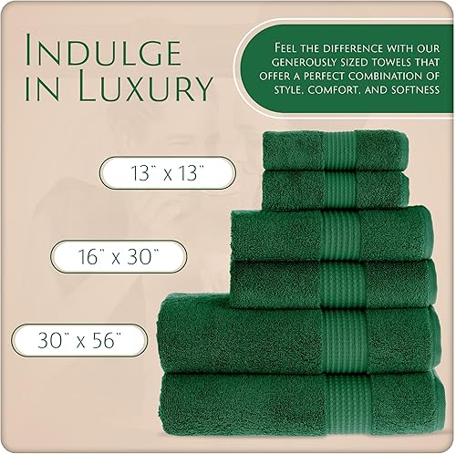 Miniatura 2 de Maura Basics - Juego de toallas de baño de alto rendimiento con lazo para colgar, tamaño estándar americano, suaves, duraderas, de larga duración y
