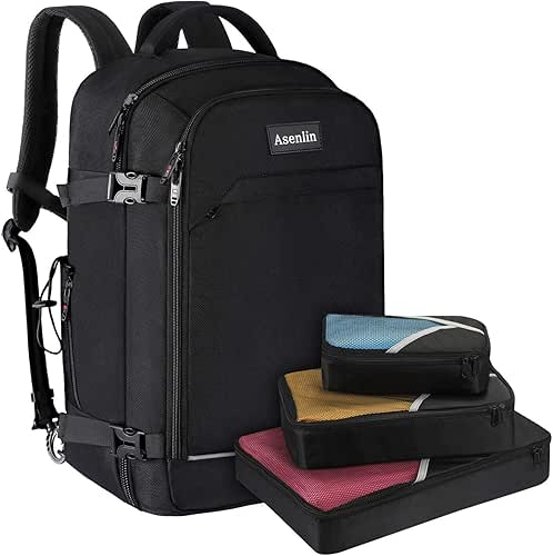 Asenlin 40L Travel Backpack for Women Men,Flight Approved Carry On