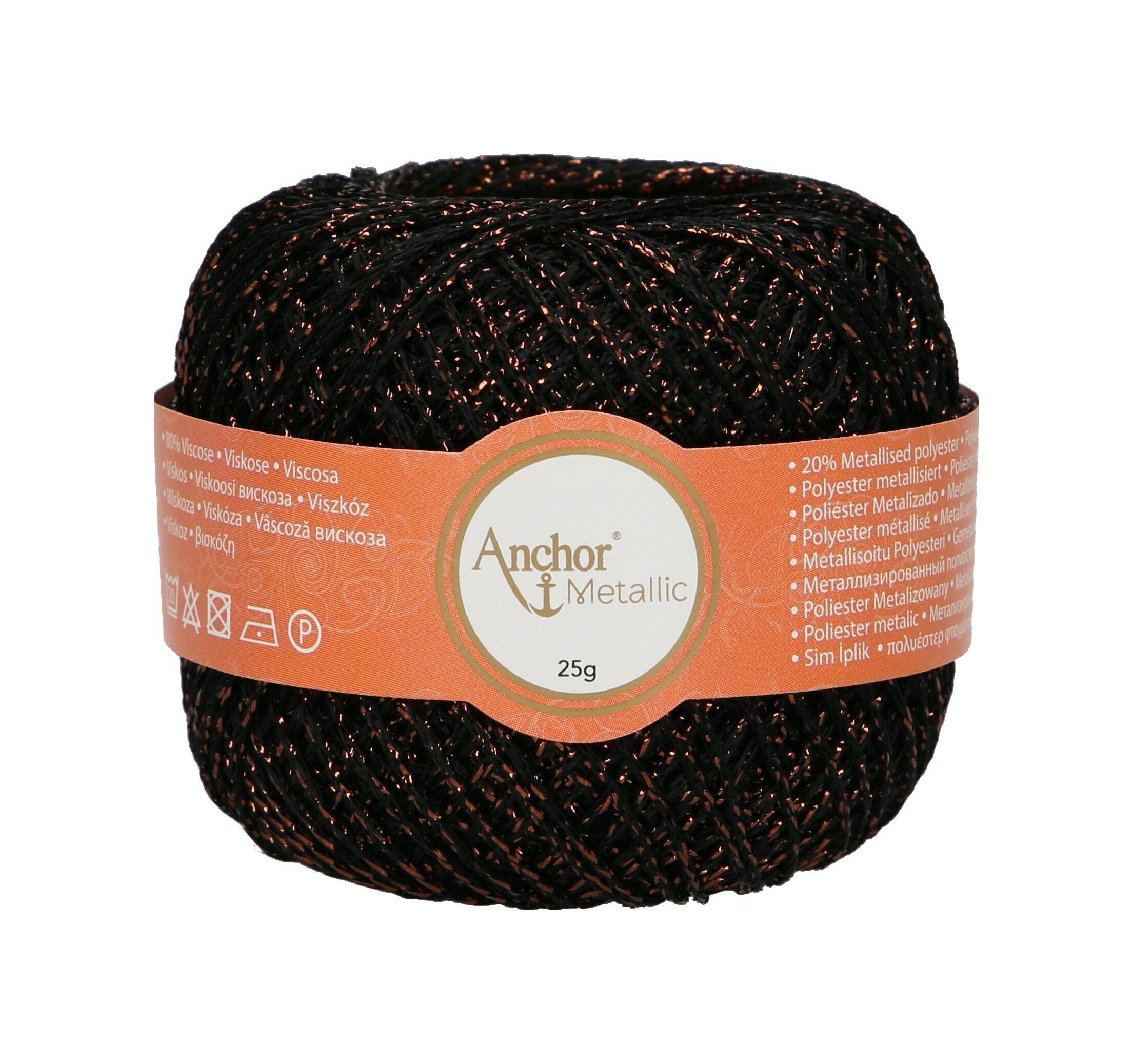 Anchor Artiste Metallic 4716400-00342 Black Effect Yarn
